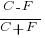 {C - F}/{C + F} {C - F}/{C + F}